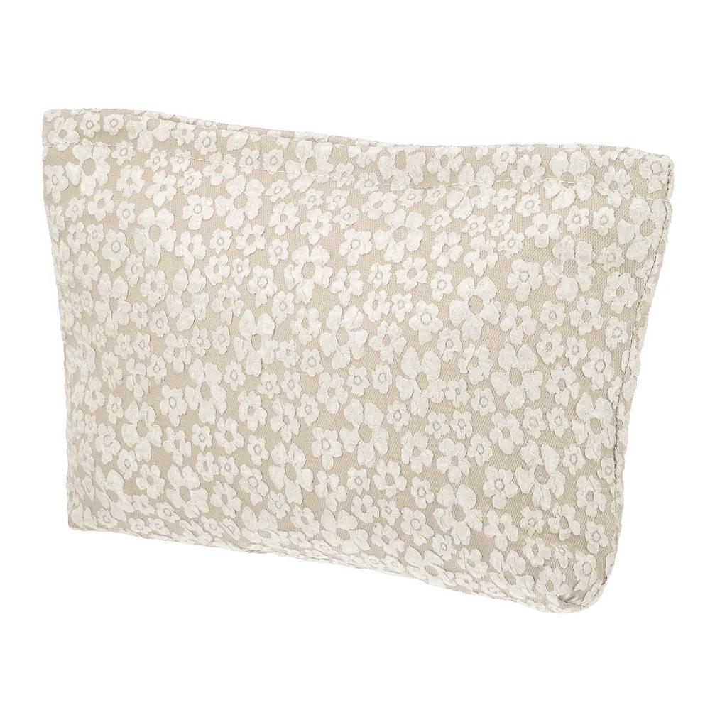 Portable Travel Floral Canvas Zipper-Closure Makeup Bag 1 Pc - Image 8