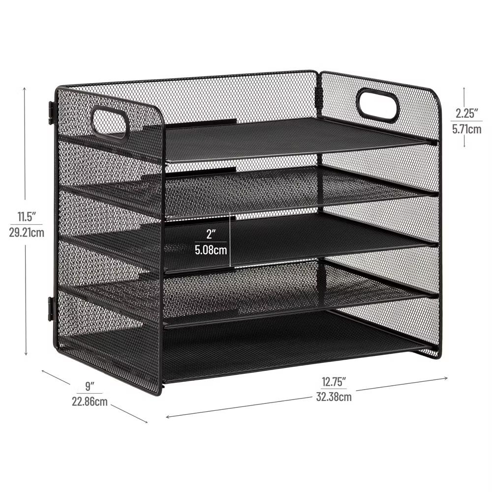 Metal Desk Organization Set Black - Image 5