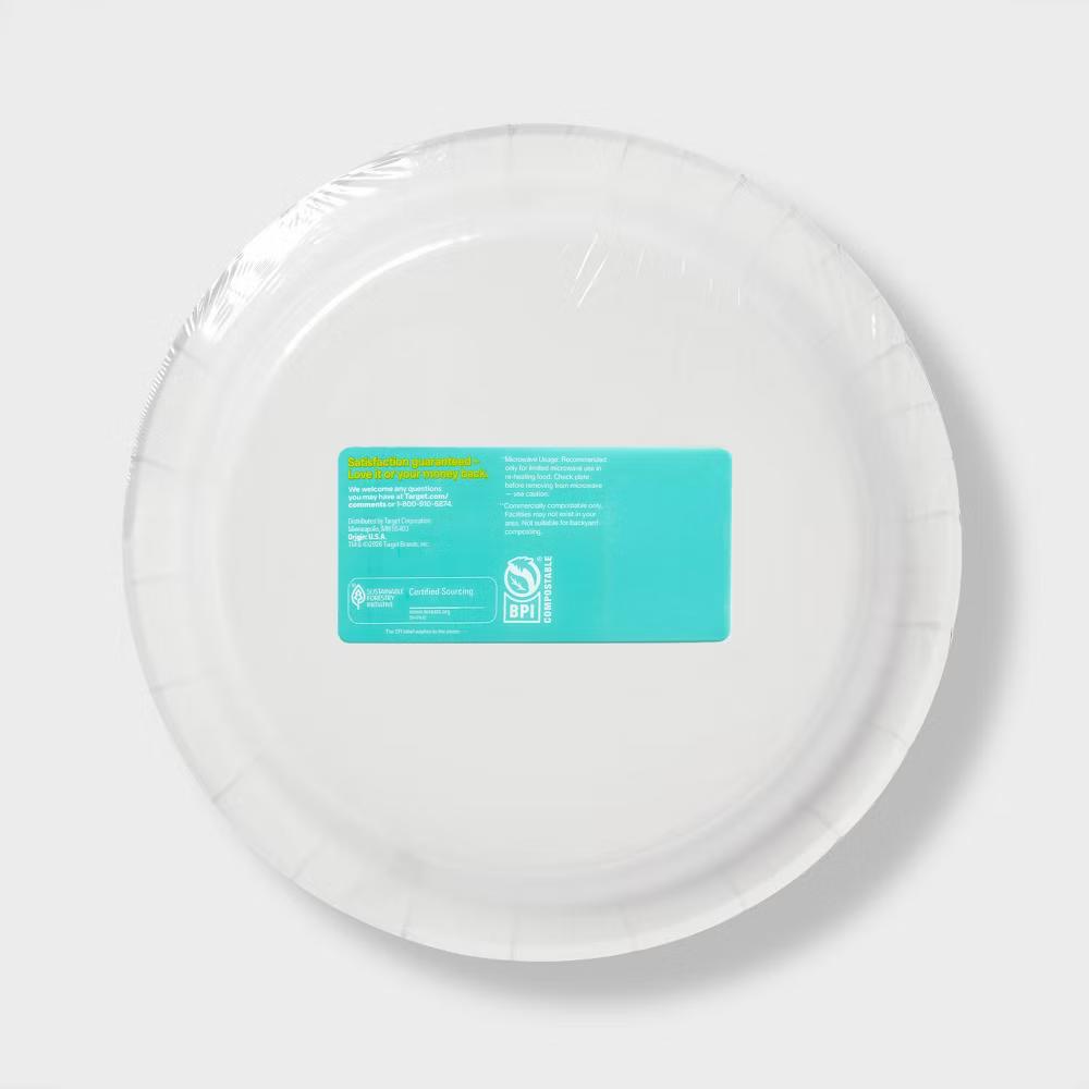 Blue Floral Paper Plate 10" - Image 9