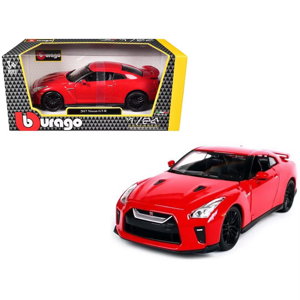 2017 Nissan GT-R R35 Red 1/24 Diecast Car Model - Image 5