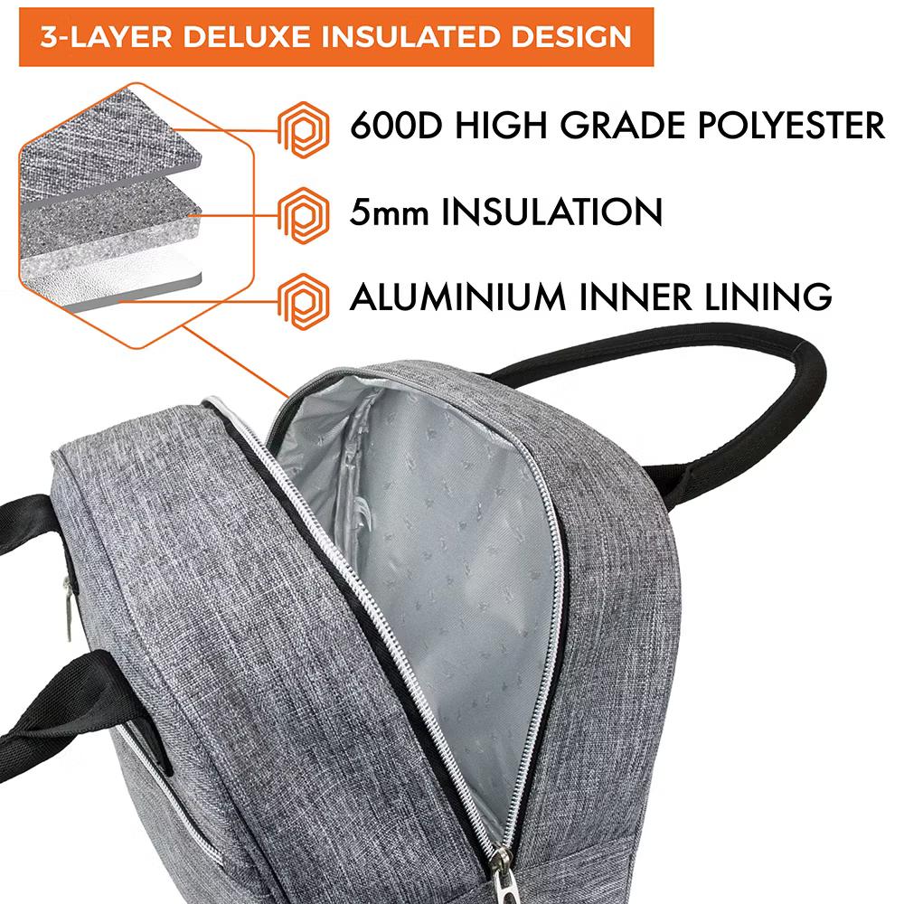 Insulated Lunch Box Women, Cooler Bag Tote Girls Kids Teen Adult, Soft Reusable Thermal Meal Prep Purse - Image 29