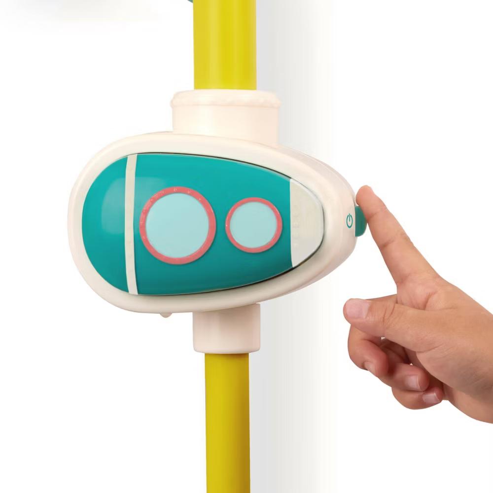 Bath Pump Toy & Drip Cups - Wonder-Full Waterworks: Kids Water-Spinning Squirting Toy, Fine Motor Skill Development