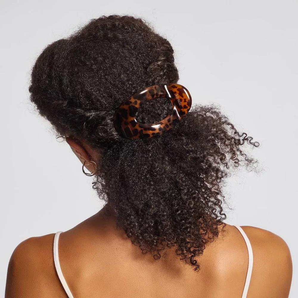 Large Flat Cloud Hair Claw Clip - Tortoise: For All Hair Types, Hair Styling, 1 Piece - Image 5