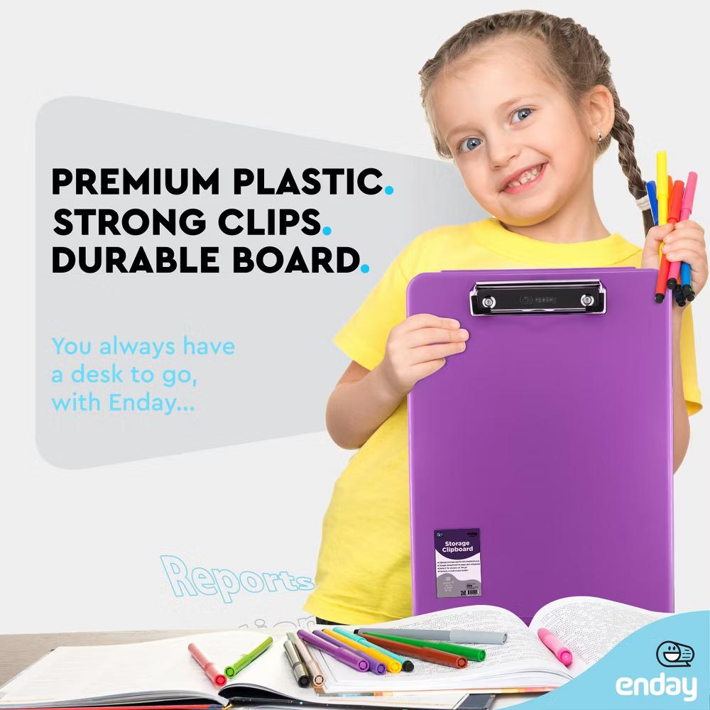 Clipboard with Storage, Letter Size Storage Clipboard with Compartments Case for Nurse Teachers Plastic Translucent Holds 100 Sheets - Image 33
