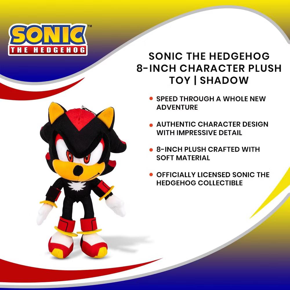 Sonic the Hedgehog 8-Inch Character Plush Toy | Shadow - Image 7