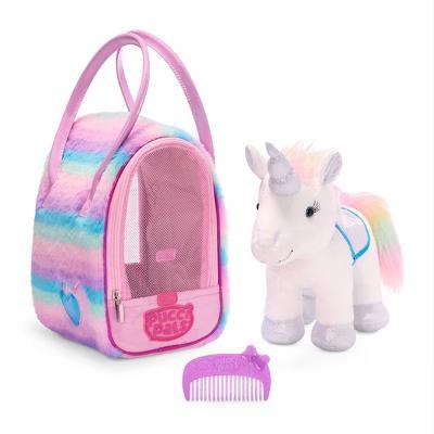 Pucci Pals Stuffed Toy Rainbow Glam Bag & Sparkly Unicorn Plush Animal for Toddlers - Image 5