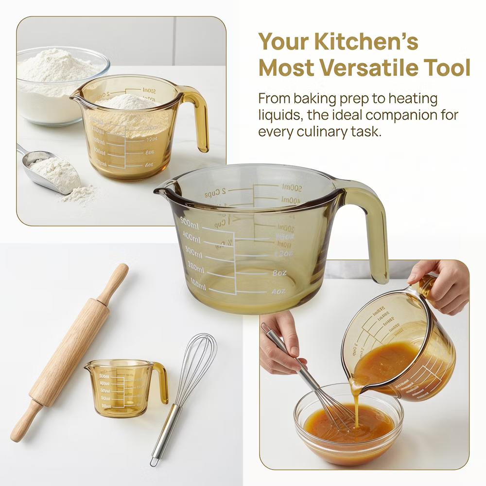 Measuring Cup, Glass Liquid Measuring Cup for Kitchen Baking and Cooking - Image 18