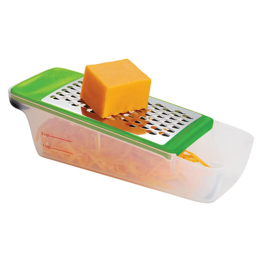 Complete Grate and Slice Set: Multicolor Kitchen Grater & Slicer with Soft-Grip Handle, Dishwasher-Safe, 7 Pieces - Image 6