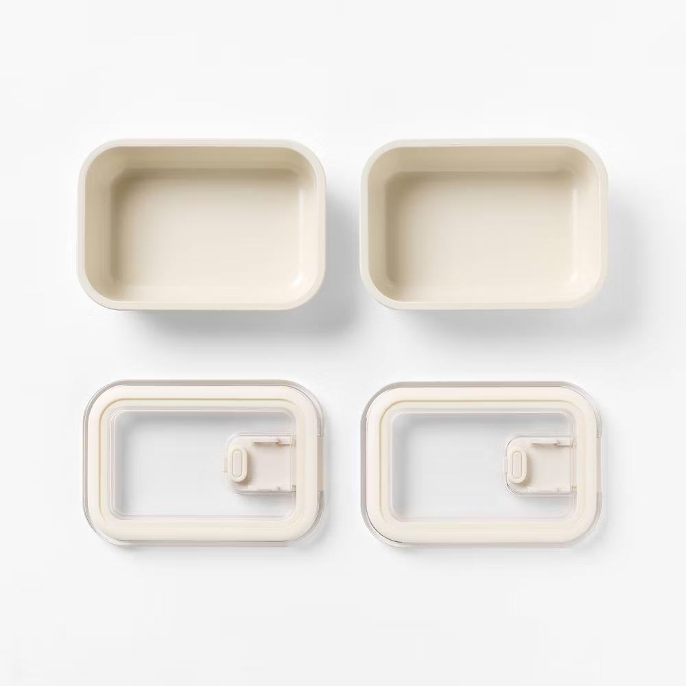 4pc (set of 2) 1c Meal Prep Food Storage Container Set - Image 7