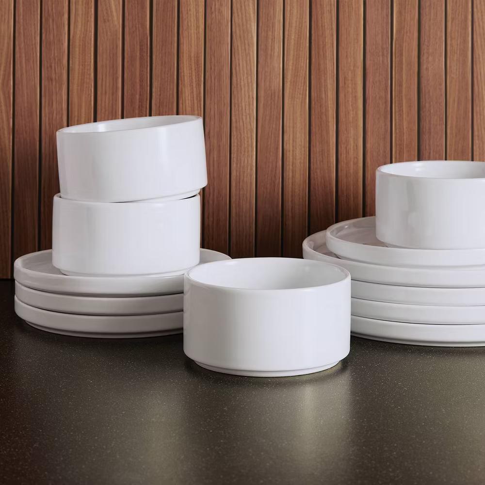 12pc Stoneware Stella Dinnerware Set - Image 7