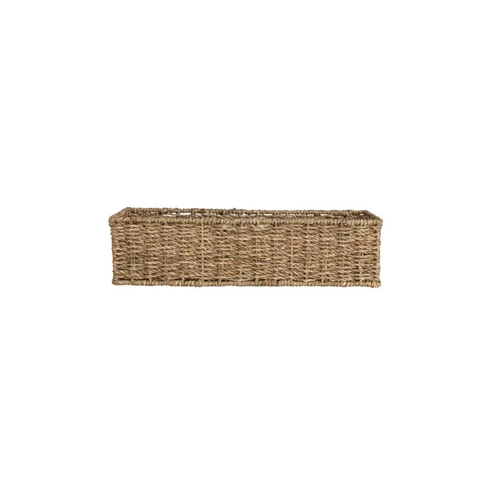 Handwoven Seagrass Rectangular Storage Basket - Image 9