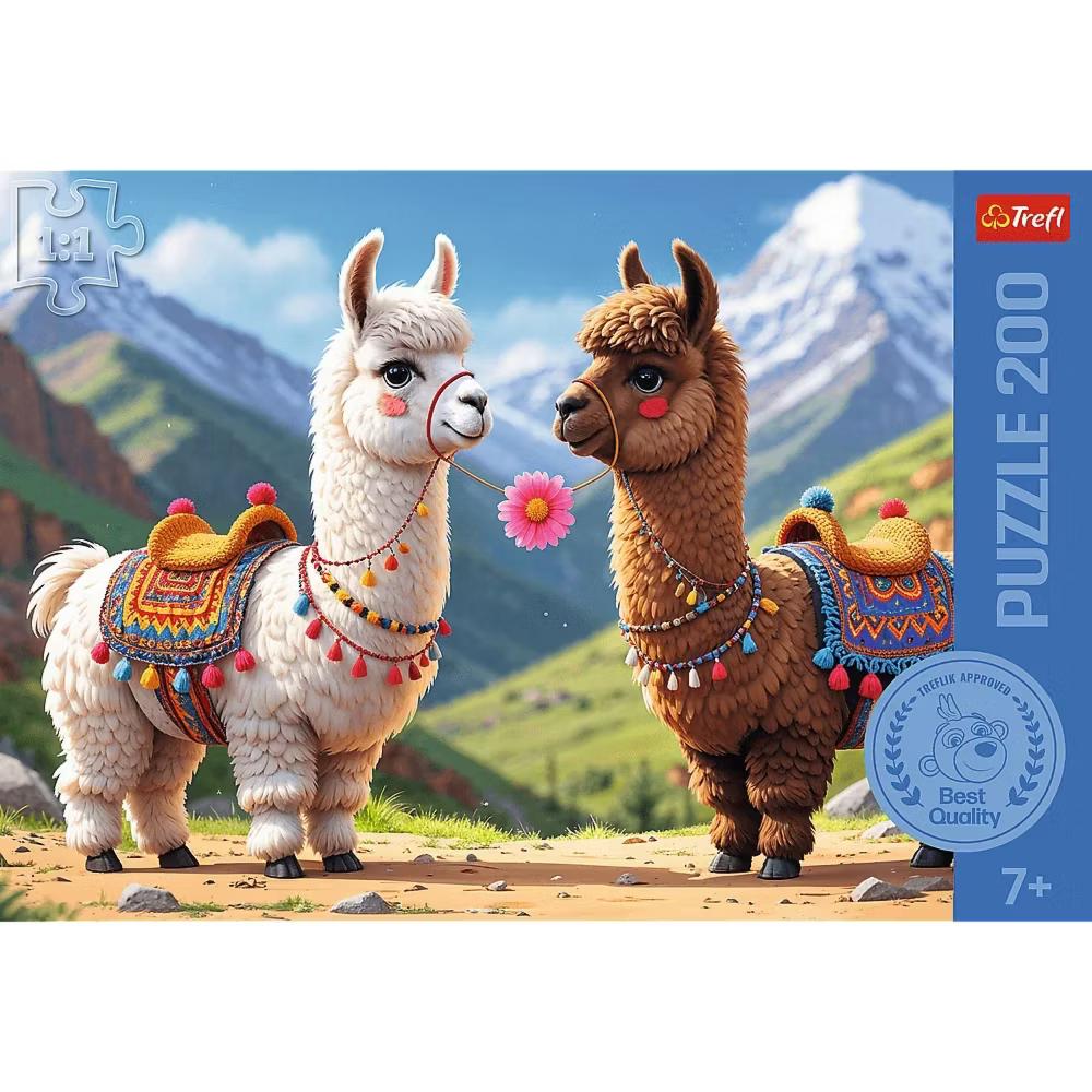 Kids Treflik Laurel - Colorful Llamas 200 Piece Puzzle - Image 3