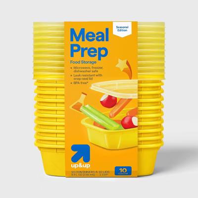 Food Storage Containers Deli/Snack - 8oz/10pk - Yellow - Image 3