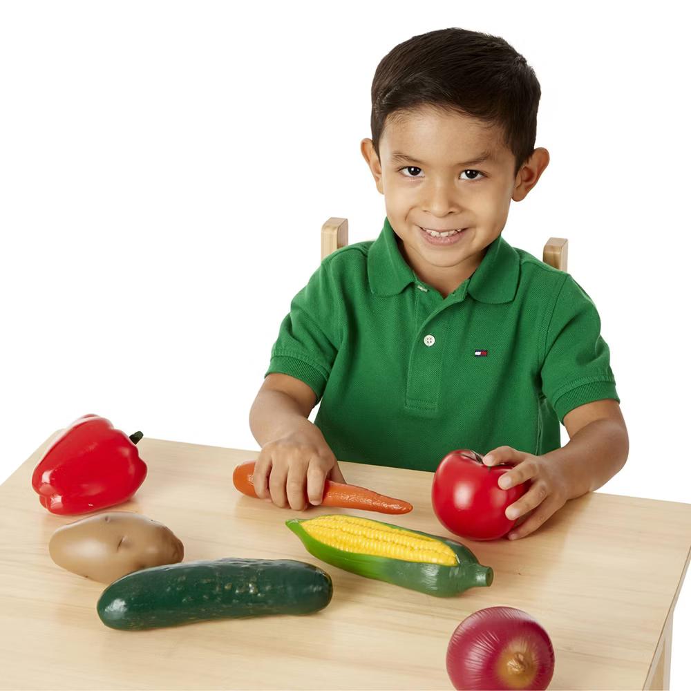 Play-Time Produce Fruit (9pc) and Vegetables (7pc) Realistic Play Food - Image 8