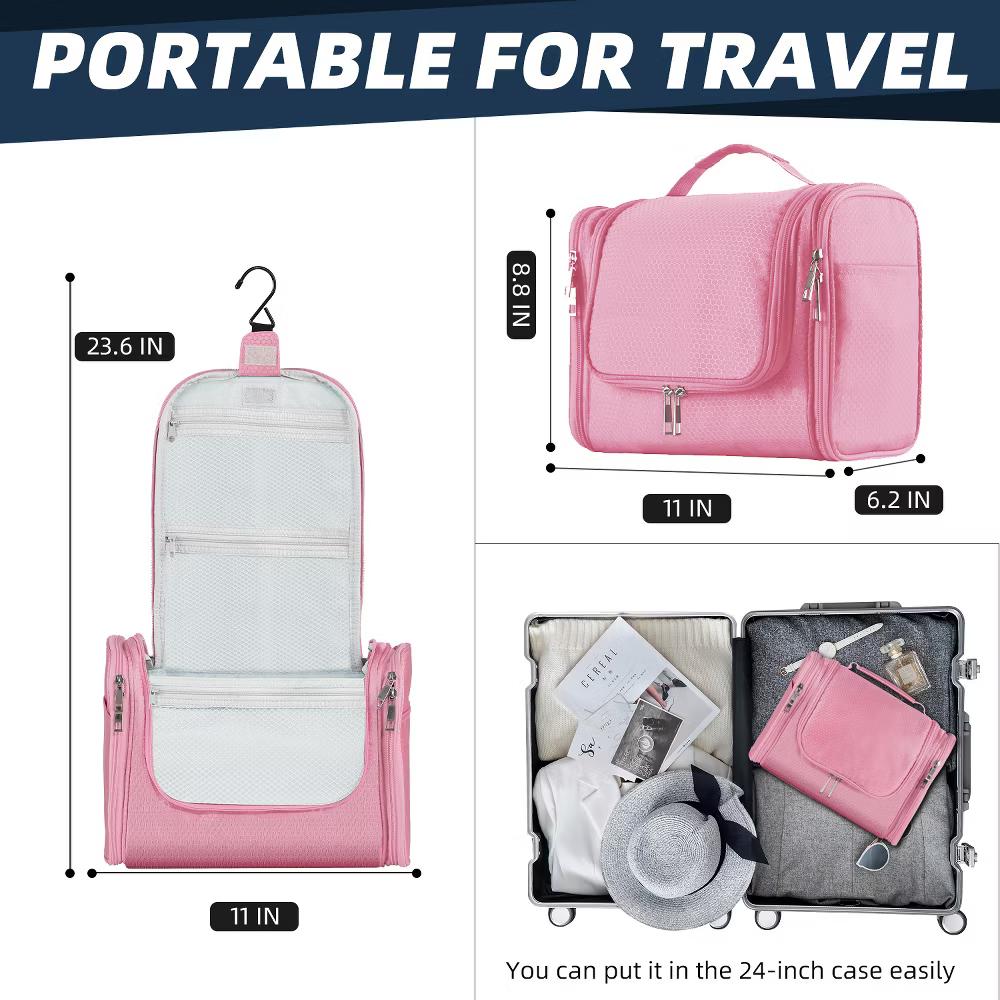Large Capacity Toiletry Bag for Women and Men, Hanging Toiletry Organizer Cosmetics Makeup Bag - Image 54