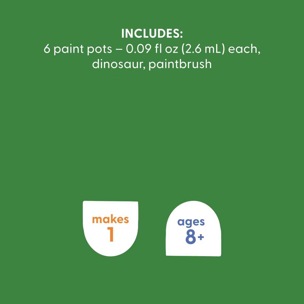 Paint-Your-Own Ceramic Dinosaur Craft Kit - DIY Art Kit with Paint & Brush, Ages 8+ - Image 5