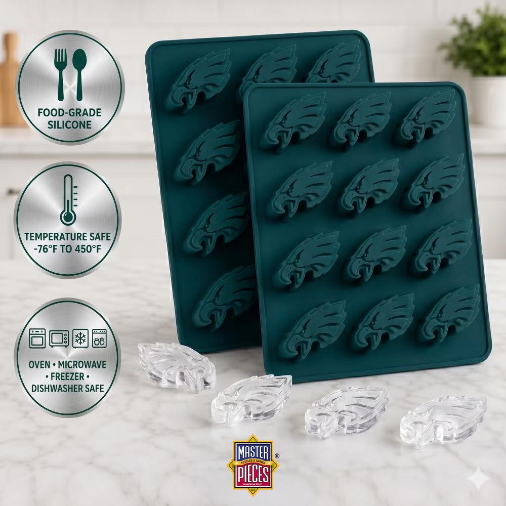 FanPans 2-Pack Team Ice Cube Trays - NFL Philadelphia Eagles - Image 4
