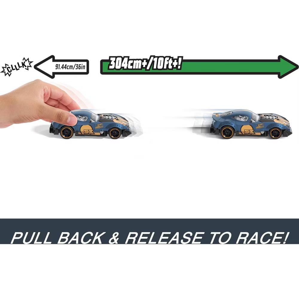 Pull-Back Speeders 2 Toy Cars in 1:43 Scale Pull Cars Backward and Release to Race - Image 5