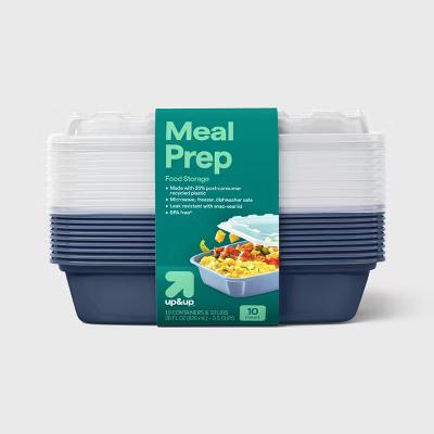 28oz 20pc Meal Prep Food Storage Containers - Rectangle - 3.5 cup single compartment - 10pk - Image 2