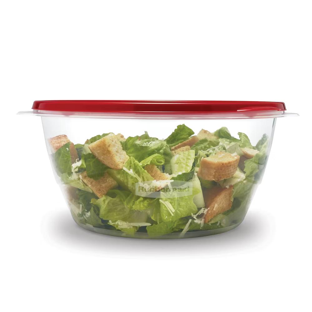 TakeAlong 15.7 Cup Plastic 2pk Serving Bowls Clear: Food Storage Containers, Microwave & Freezer Safe - Image 5