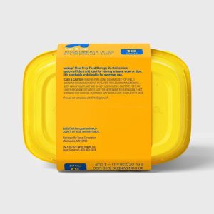 Food Storage Containers Deli/Snack - 8oz/10pk - Yellow