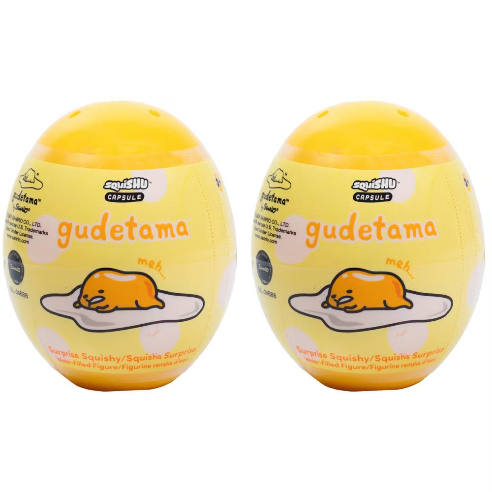 Capsule Gudetama SquiSHU Surprised Blind Toy Squishy Collectible Figurine Series 2 - Image 7