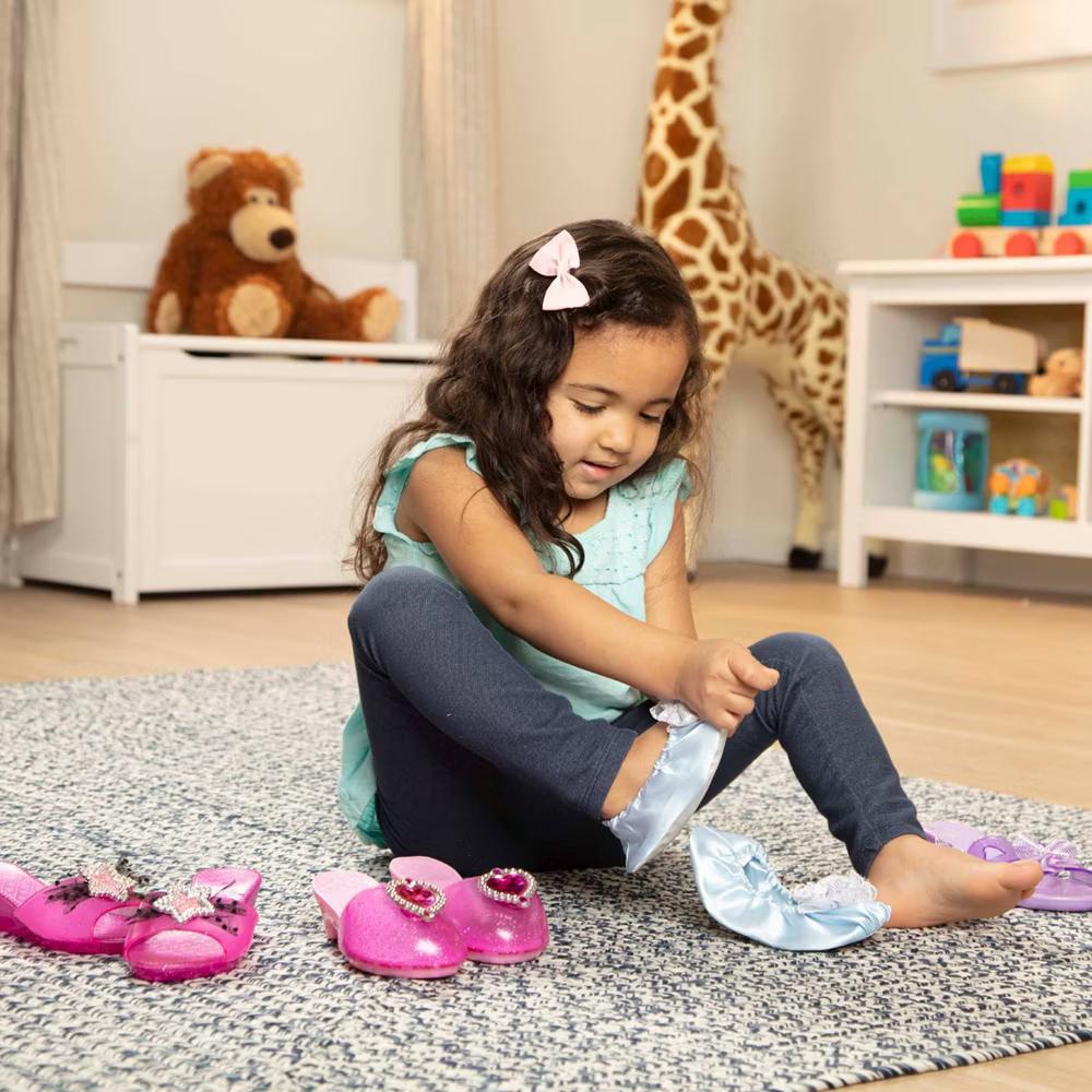 Role Play Collection - Step In Style! Dress-Up Shoes Set (4 Pairs): Christmas Birthday Kids Footwear - Image 8