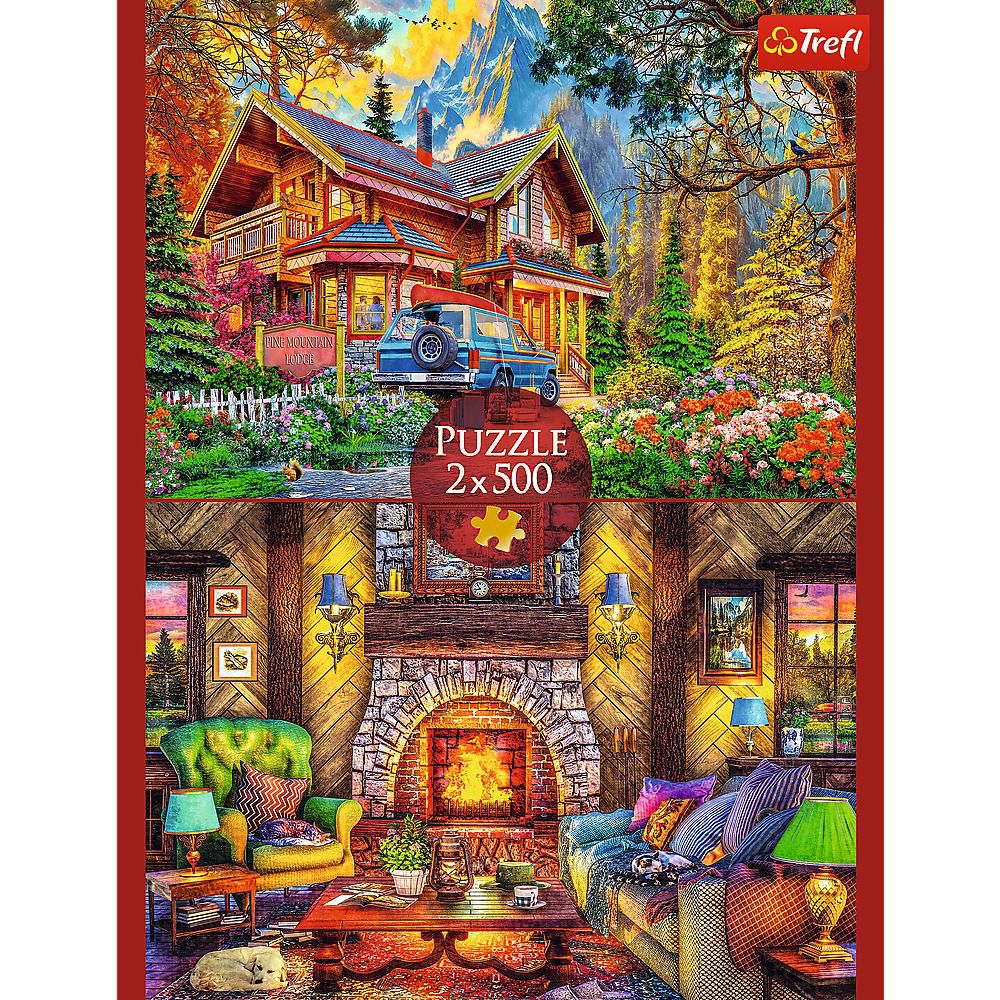 Red 2x500 Mountain Trip Puzzle - Image 2