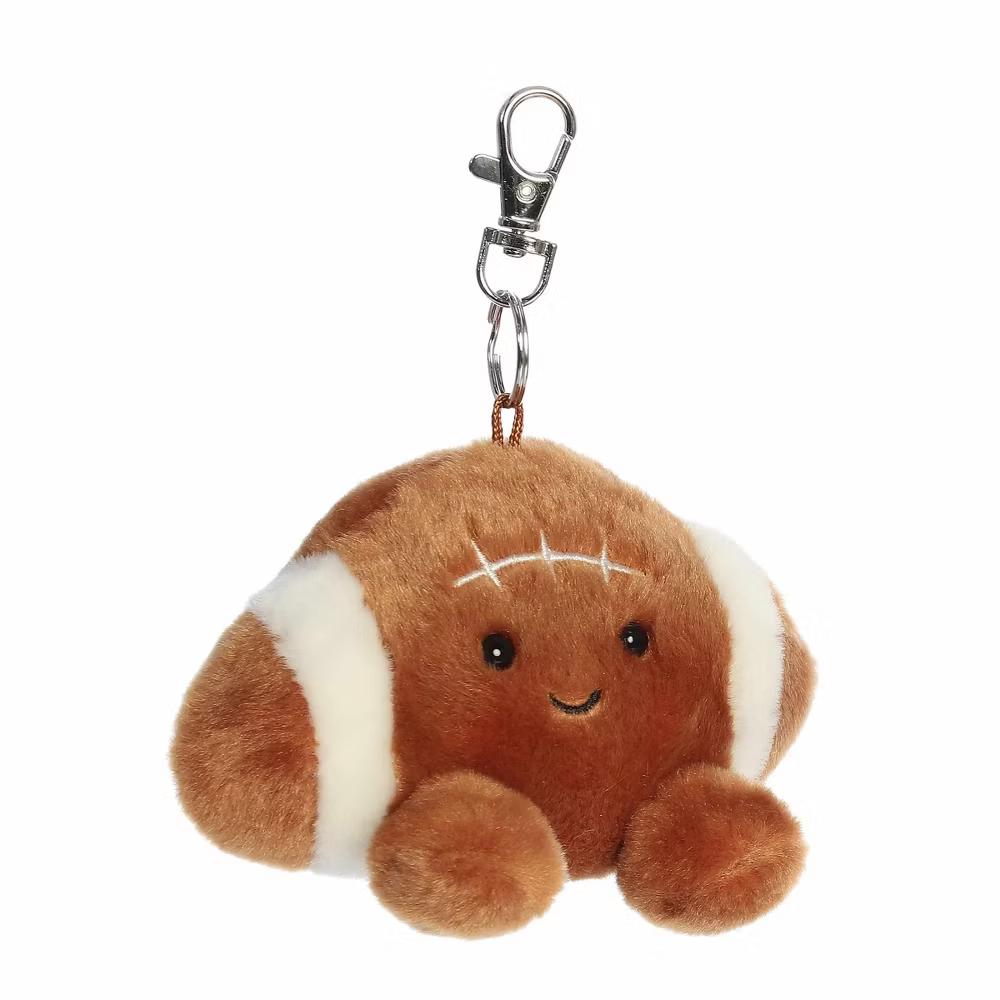 Mini Tackle Football Palm Pals Adorable Clip-On Brown 5" - Image 3