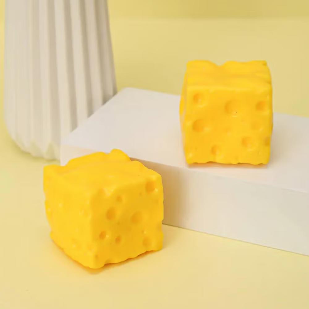 Puka Creations Cheese Squishy 2-Inch Stress Reliever | 1 Piece - Image 4