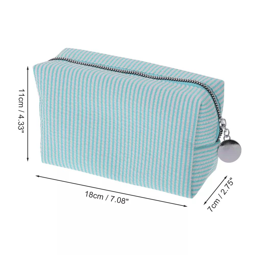 Striped Pattern Makeup Bag for Travel 1 Pc - Image 7