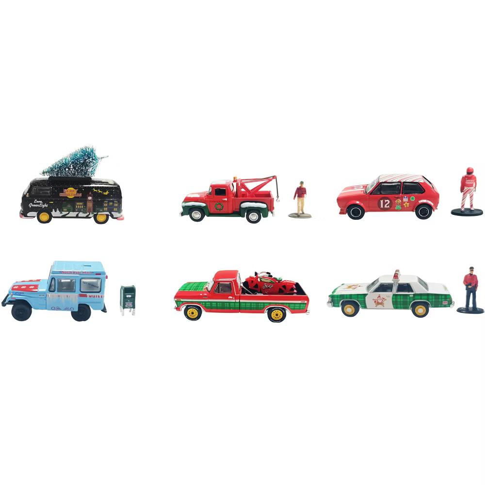 Christmas 2025 Limited Edition" Set of 6 Cars 1/64 Diecast Model Cars