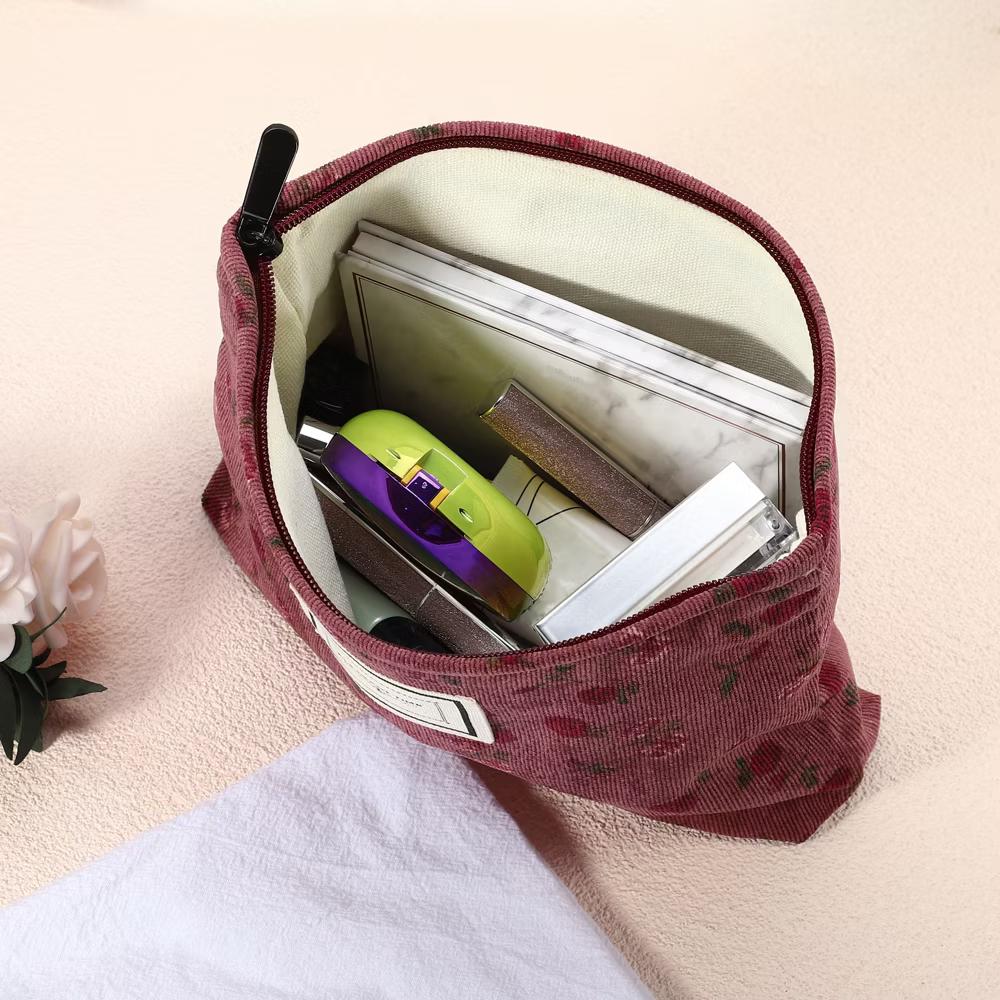 Women's Floral Zipper Flower Makeup Bags and Organizers 1 Pc - Image 9