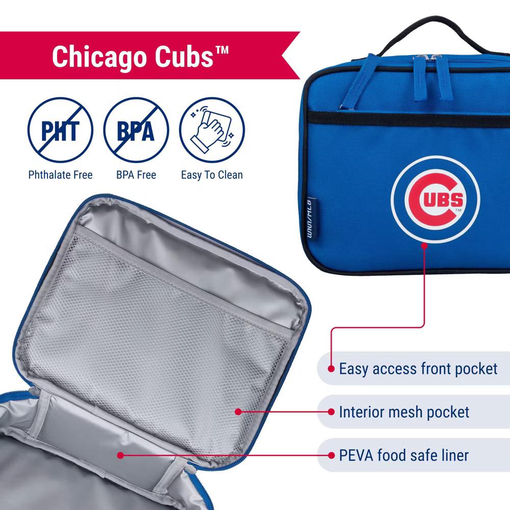 Wildkin MLB Major League Baseball Insulated Lunch Box – Durable and Reusable for School & Travel - Image 24