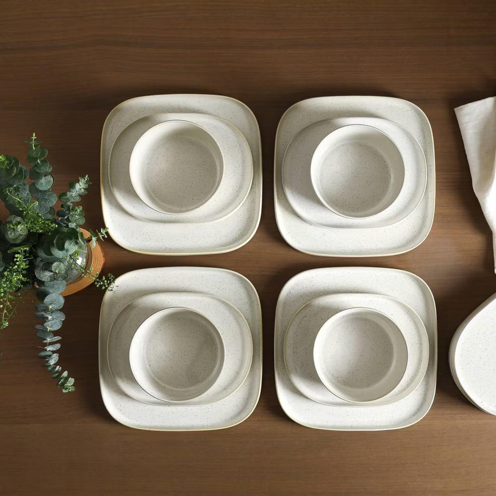 24pc Cairo Stoneware Dinnerware Set - Image 18