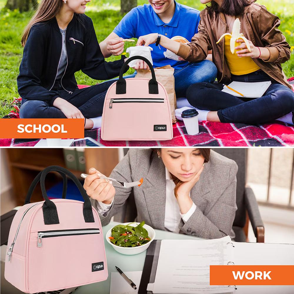 Insulated Lunch Box Women, Cooler Bag Tote Girls Kids Teen Adult, Soft Reusable Thermal Meal Prep Purse - Image 37