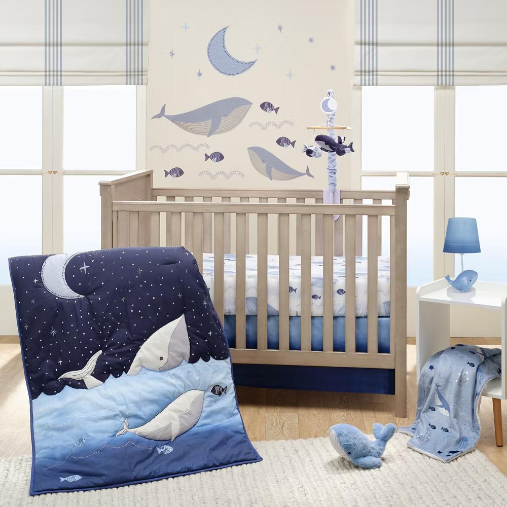 Bubbles & Squirt Soft Plush Blue Whale Stuffed Animal Toy