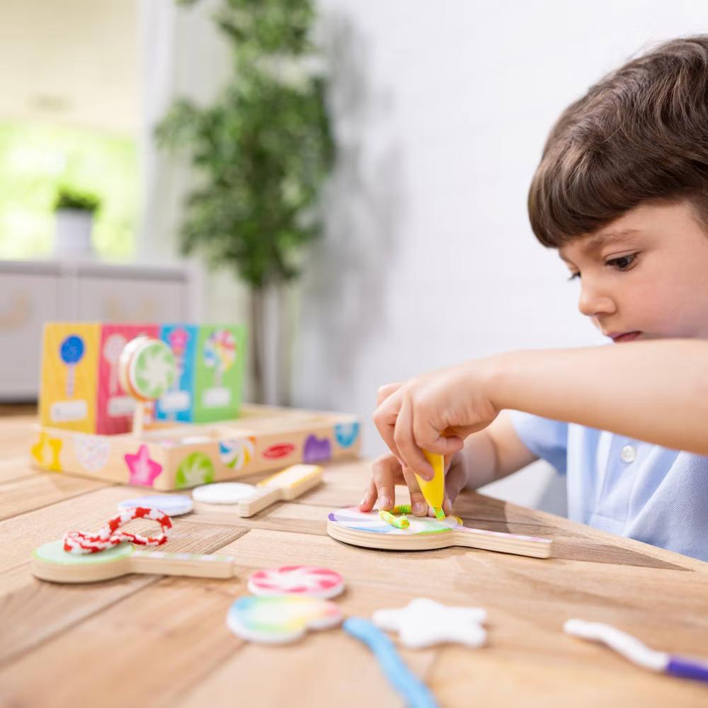 Wooden Lollipop Play Set for Preschool Girls and Boys - Image 4