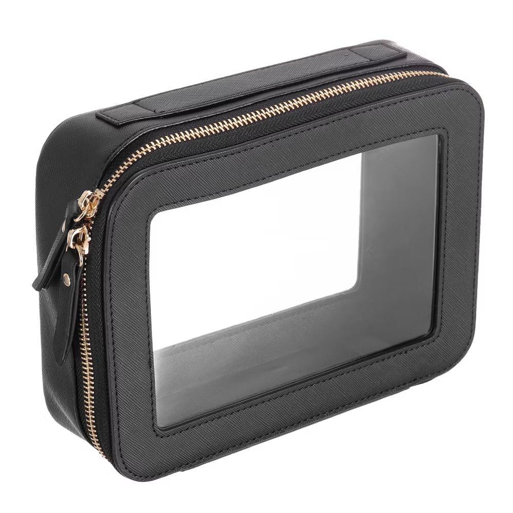 Waterproof Clear Travel Toiletry Organizing Makeup Bag 5" x 5" - Image 28