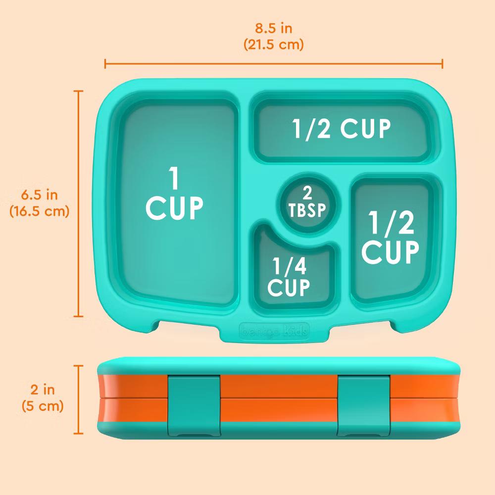 Kids' Brights Leakproof, 5 Compartment Bento-Style Kids' Lunch Box - Image 42