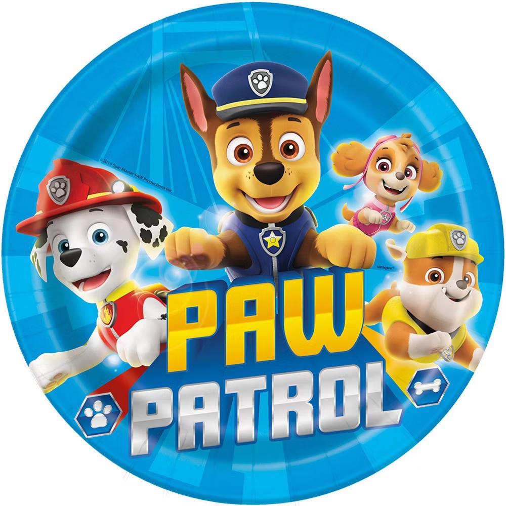 PAW Patrol 9" 8ct Party Dinner Paper Plates - Image 3