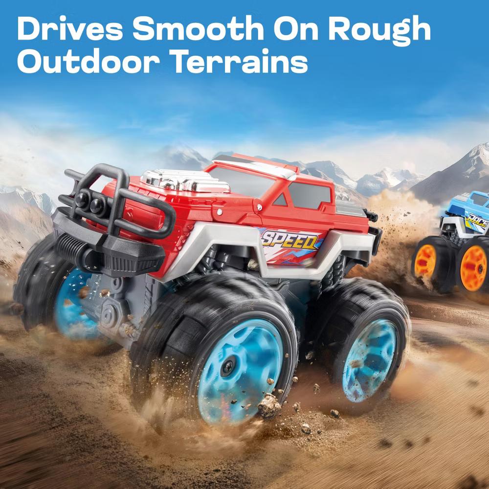 2Pcs Smash & Bump Monster Truck Toys,Crash Cars Toys with Sounds & Flashing Lights,Toddler Toys Christmas Birthday Gifts for Boy Age 3 4 5 6 7 - Image 9