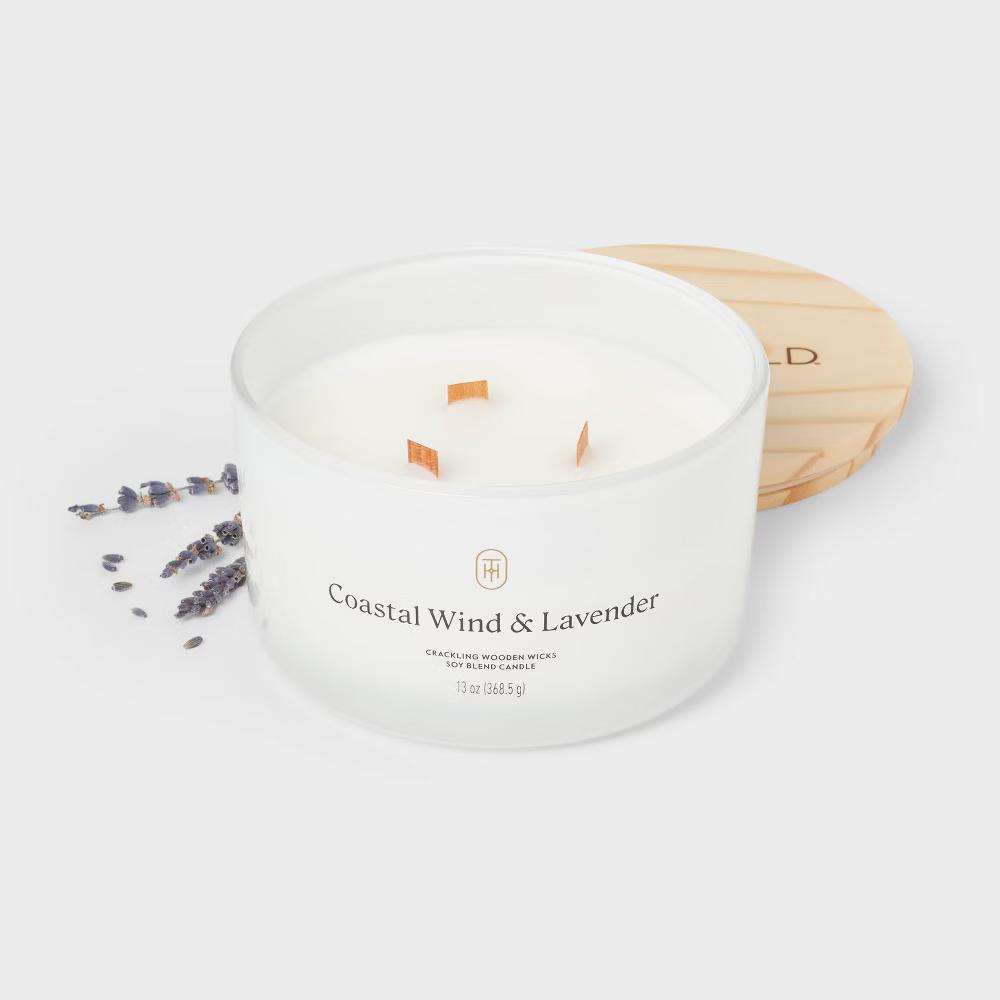 Glass Wooden Wick Jar Candle - Image 60
