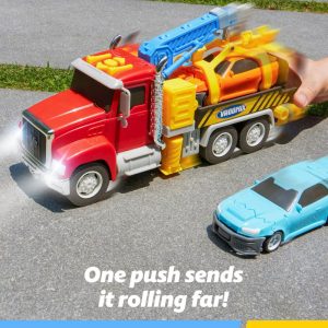 Kids Toys for 3 4 5 6 7 Years Old Boys, Toy Tow Truck
with 2 Cars and Trailer, Crane Toy with Lights and Sounds, Toddlers Birthday Gift for Boys