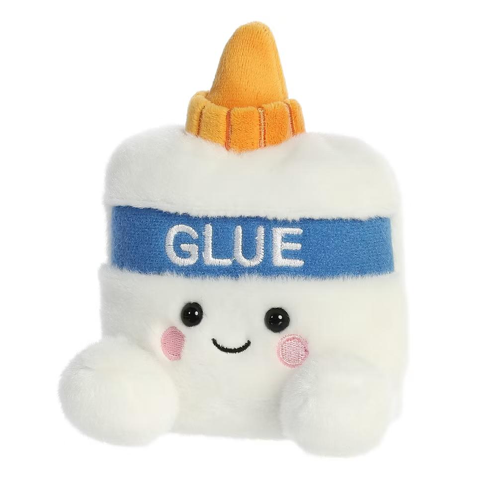 Mini Gooey Glue Palm Pals Adorable Stuffed Animal White 5" - Image 5