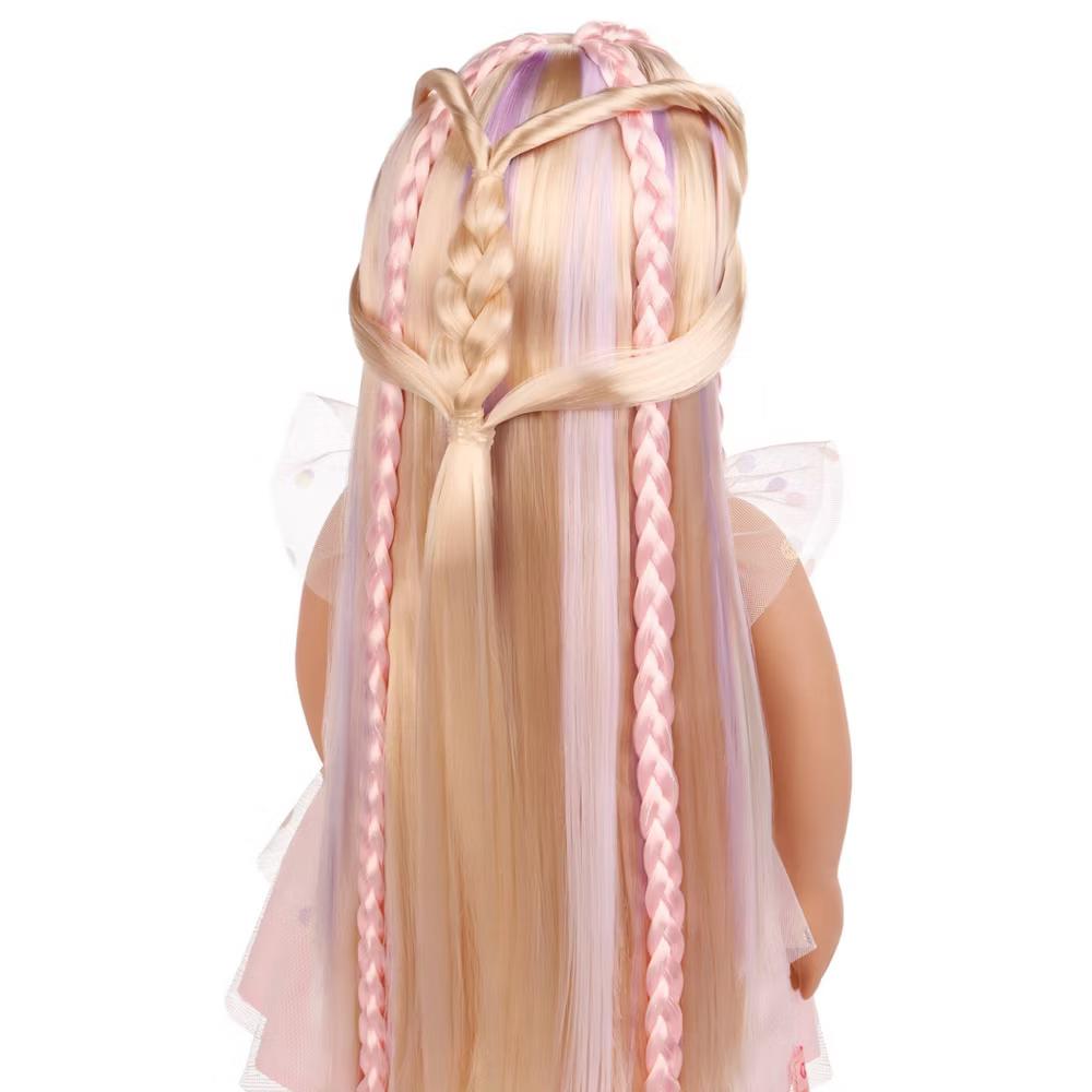 Amara 18" Hair Grow Doll with Hair Clips & Styling Book Accessories - Image 7