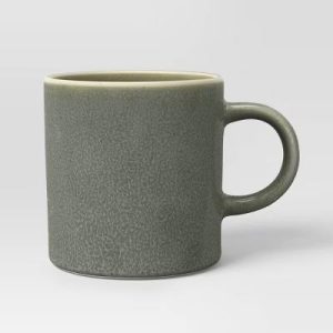 13.52 fl oz Stoneware Tilley Mug Olive Green