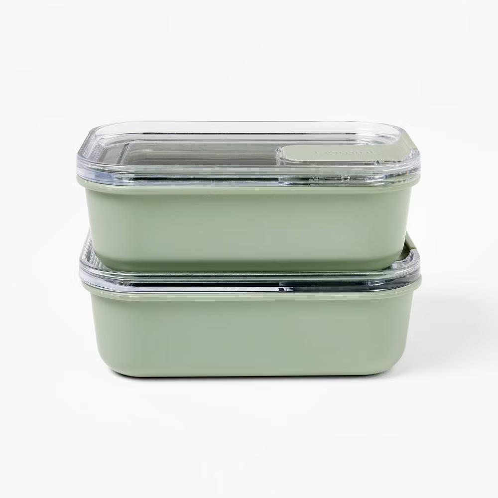 4pc (set of 2) 1c Meal Prep Food Storage Container Set - Image 5