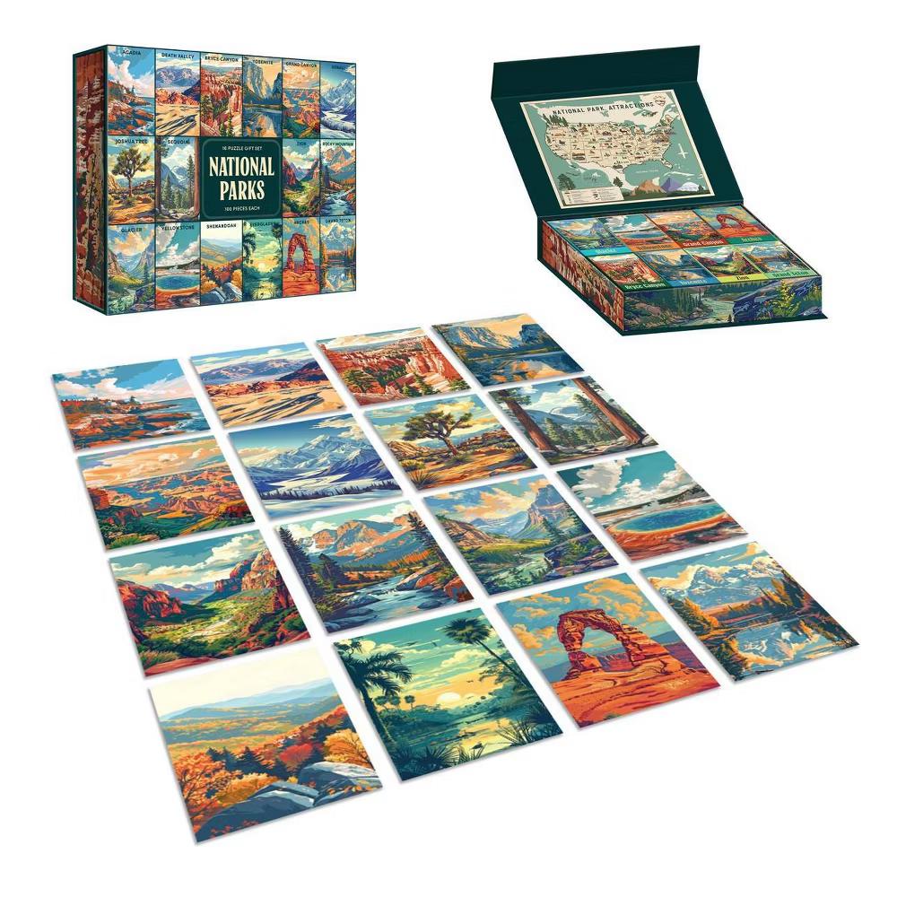 National Parks 16-Pack 100 Piece Jigsaw Puzzle Box Set - 1600 Total Pieces - Image 5