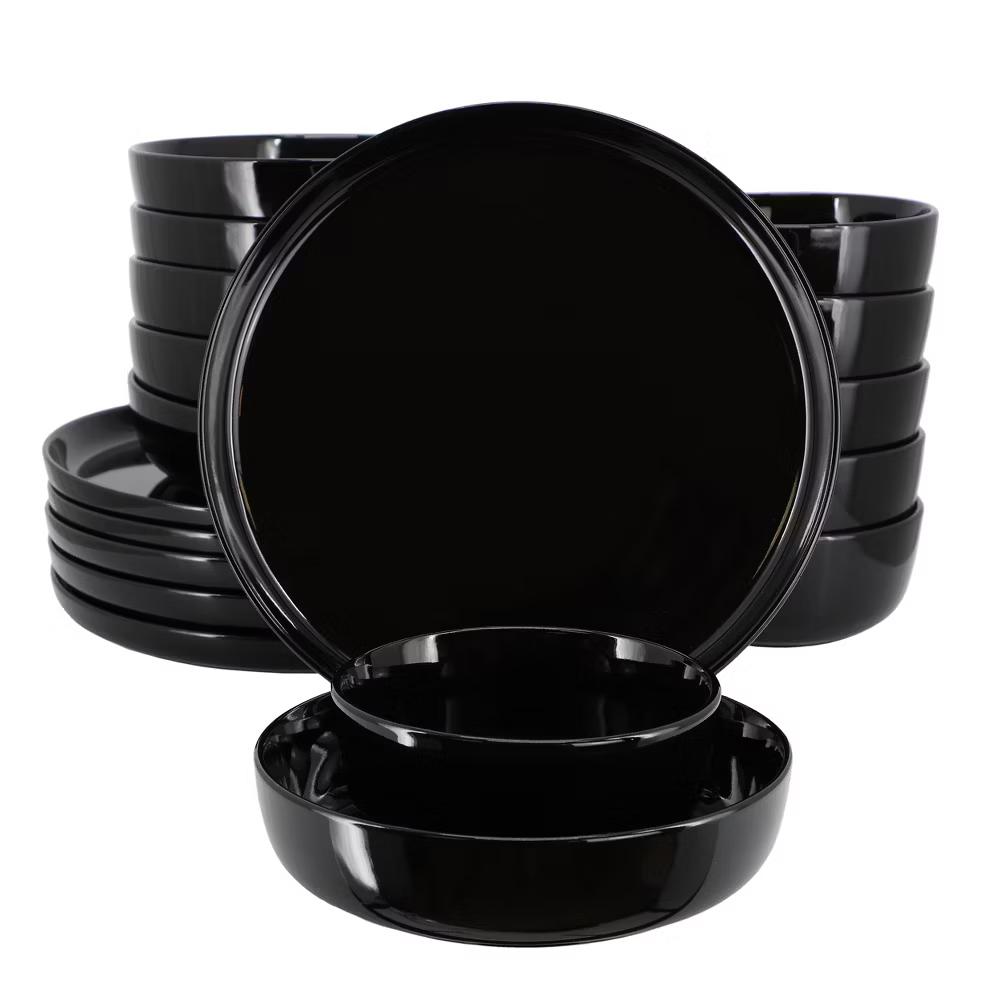 Duncan 18 Piece Porcelain Dinnerware Set in White - Image 8